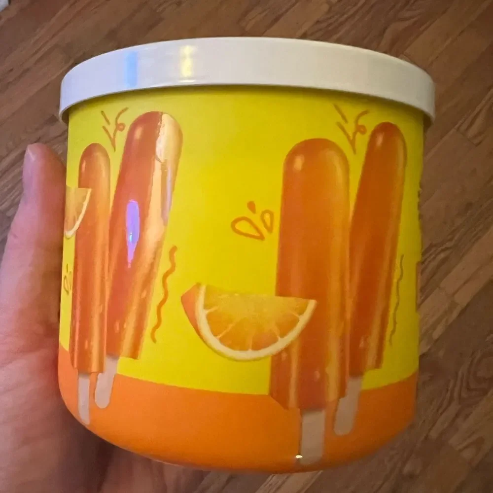1 LEFT! Goose Creekk Limited Ed Popsicle 3 Wick Candle ORANGE 14.5 Oz